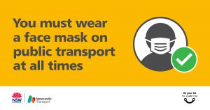 You must wear a face mask on public transport at all times