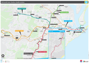 Newcastle Transport Shuttle Map