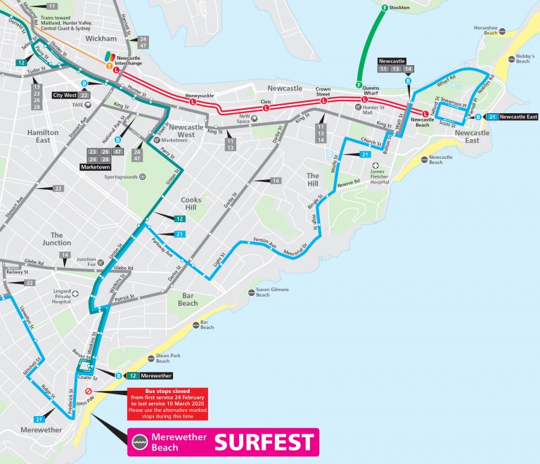 Getting to Surfest with Newcastle Transport - Newcastle Transport