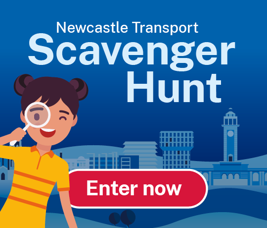 newcastle transport scavenger hunt - enter now
