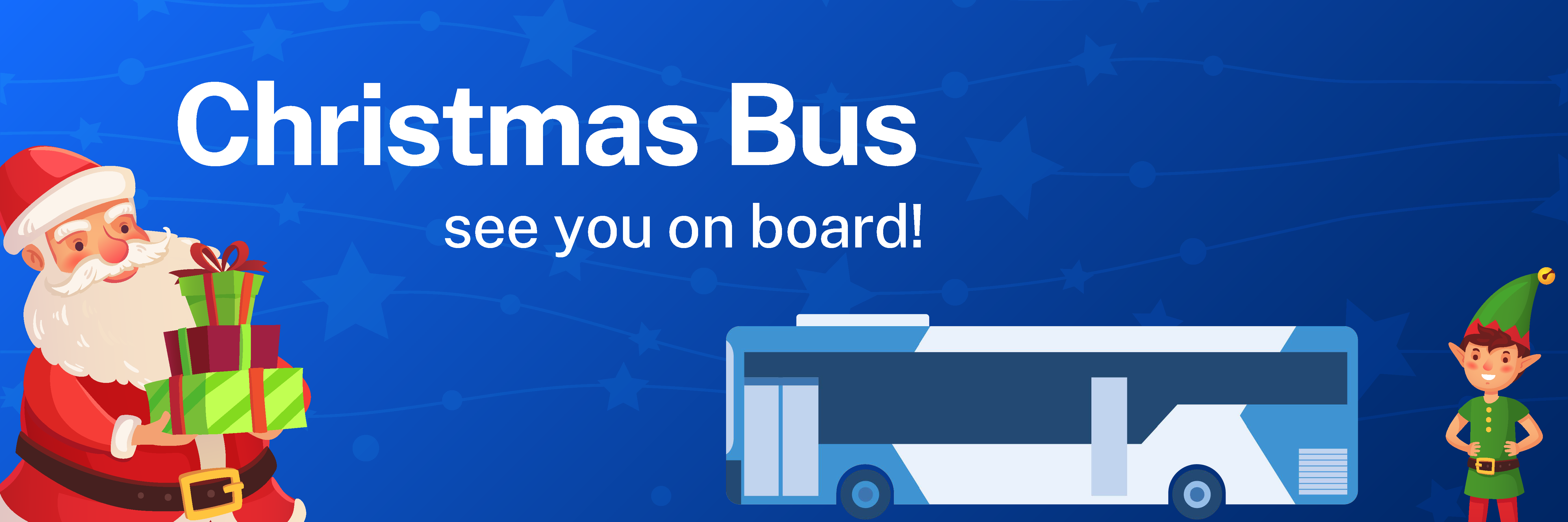 Christmas Bus banner